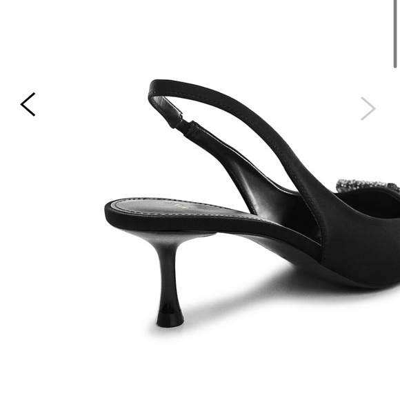 Mango jewelled bow low heel size 39 - Picture 3 of 8